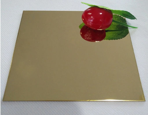 سعر جيد 316 8K المرآة الذهبية صفيحة الفولاذ المقاوم للصدأ الزخرفية 1mm SS صفيحة مطاطية باردة الانترنت